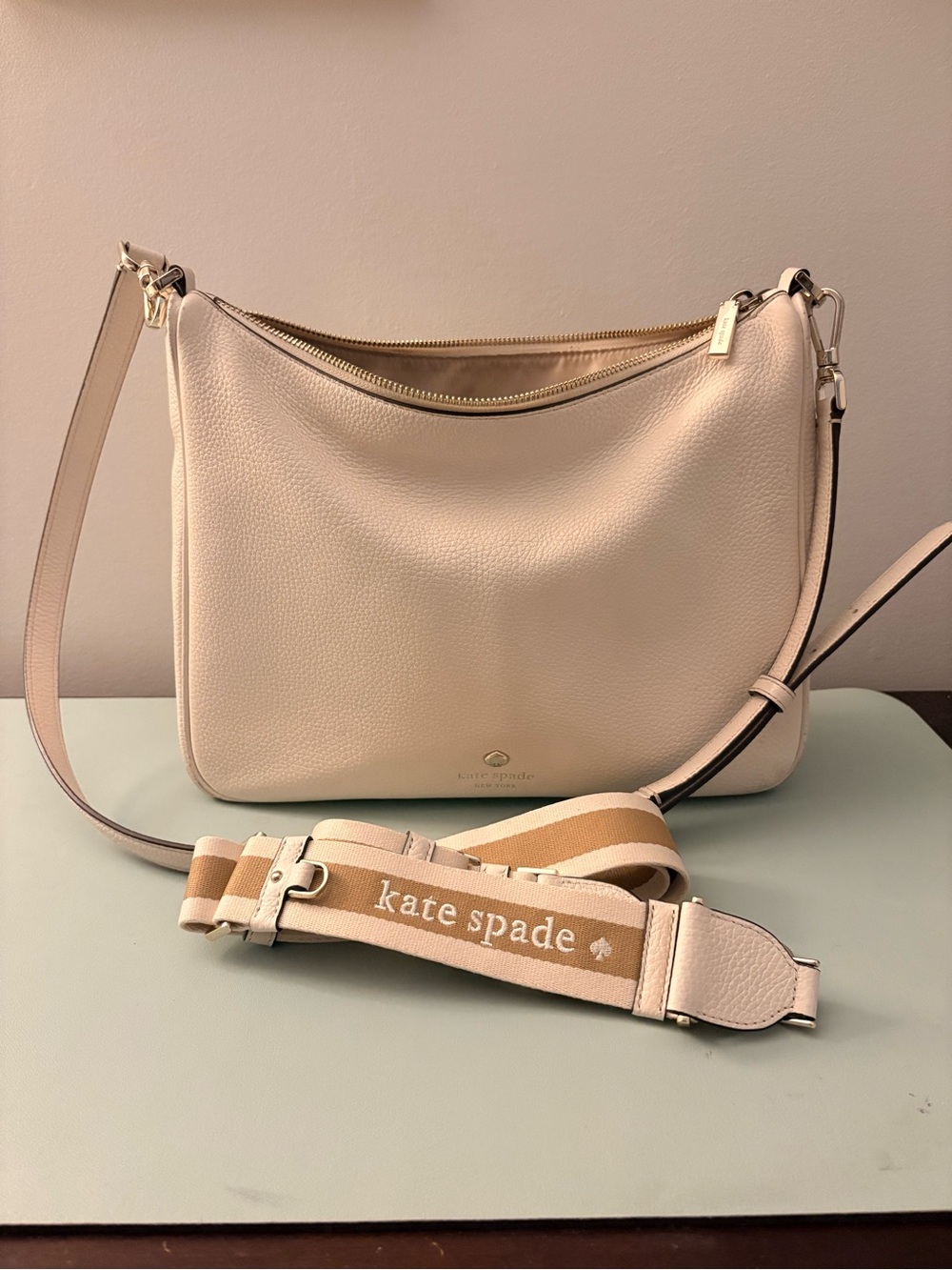 Kate Spade Emma Large Crossbody with extra Canvas Strap